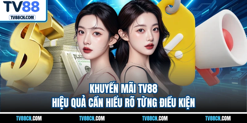 Khuyến mãi TV88 hiệu quả cần hiểu rõ từng điều kiện